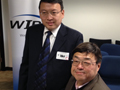 Delegation from Qingdao presents gift to Charles Woo, L.A WIB Chair