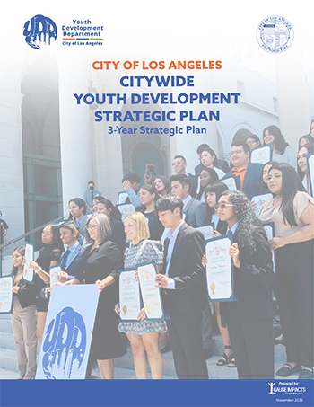 Citywide Youth Development Strategic Plan report cover page