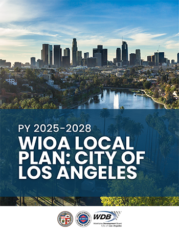 WIOA City of Los Angeles Local Plan for program years 2025-2028 report cover page